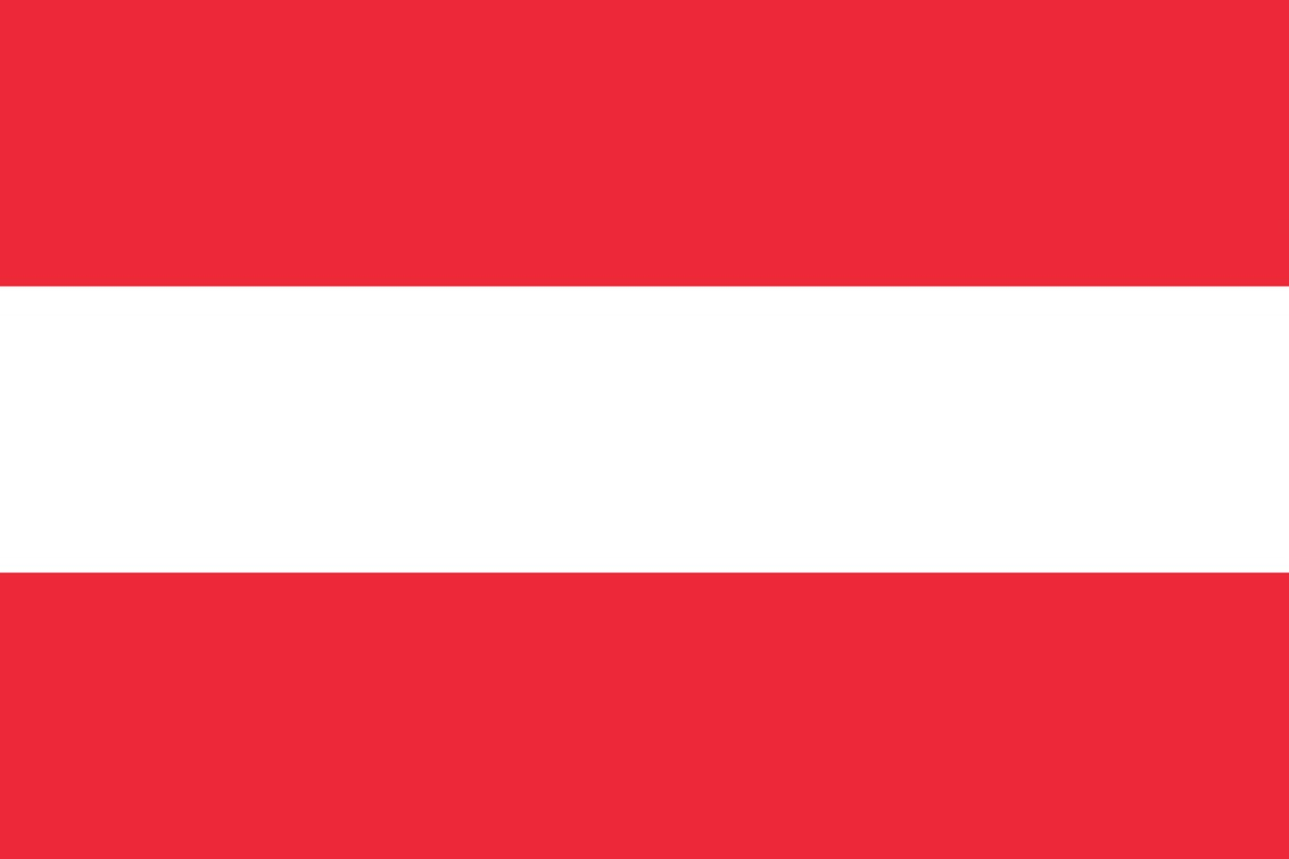 Austria Flag fridge, souvenier magnet travel keepsake vibrant colors, size: small