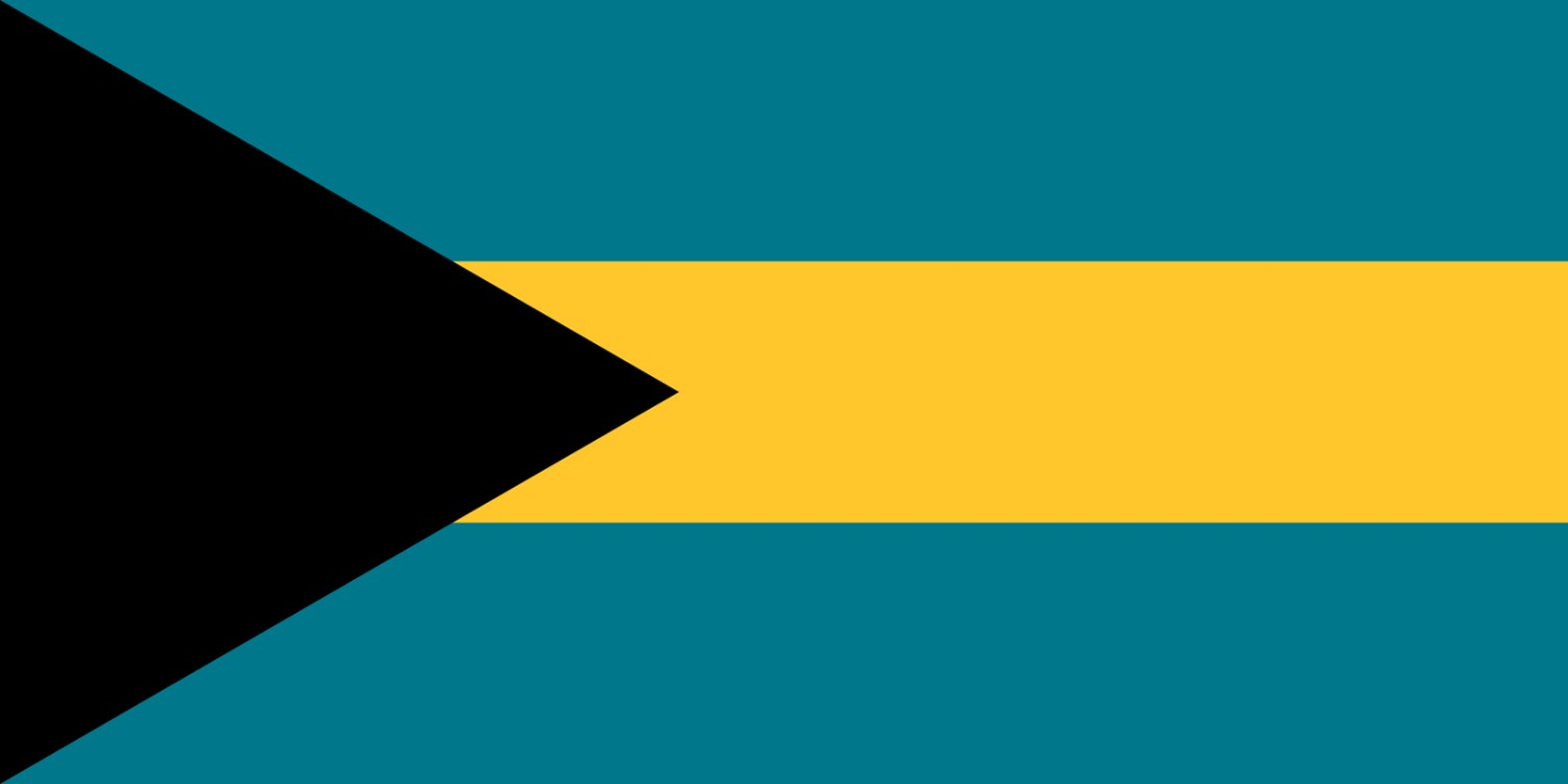 Bahamas Flag fridge, souvenier magnet travel keepsake vibrant colors, size: small