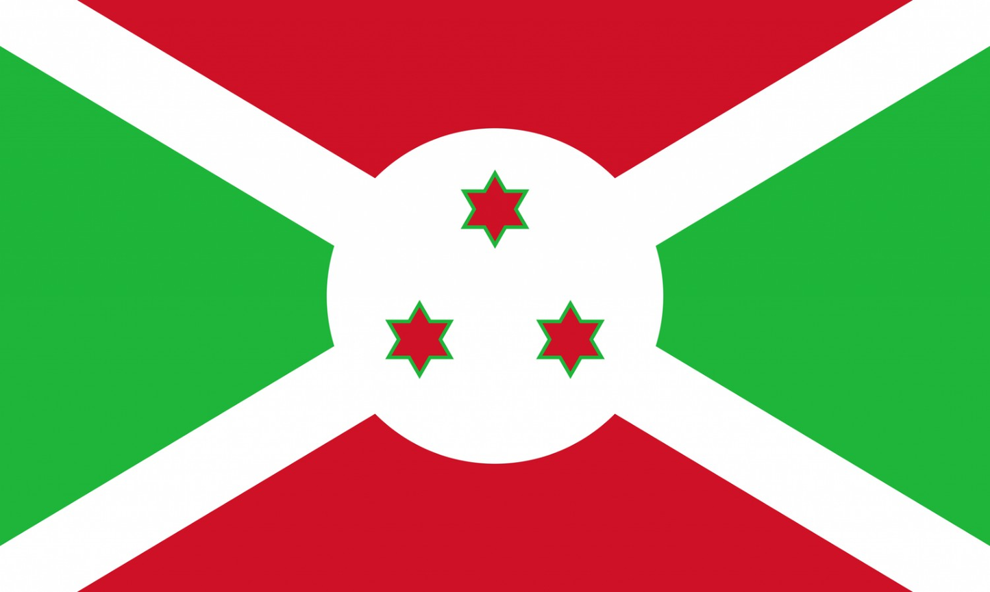 Burundi Flag fridge, souvenier magnet travel keepsake vibrant colors, size: small