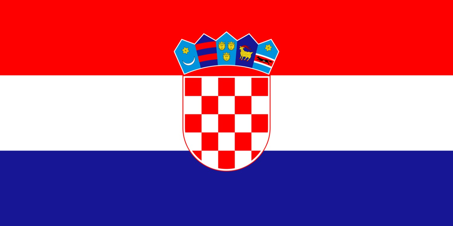 Croatia Flag fridge, souvenier magnet travel keepsake vibrant colors, size: small
