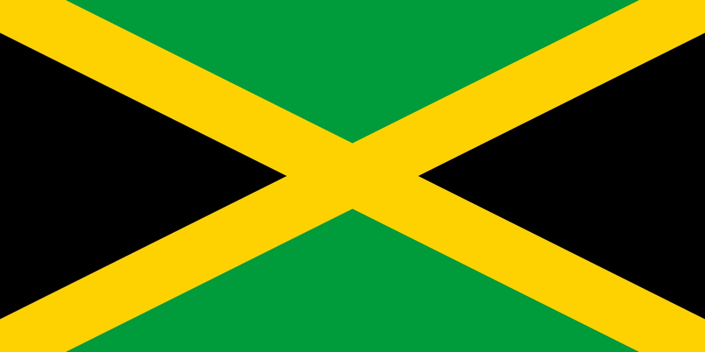 Jamaica Flag fridge, souvenier magnet travel keepsake vibrant colors, size: small