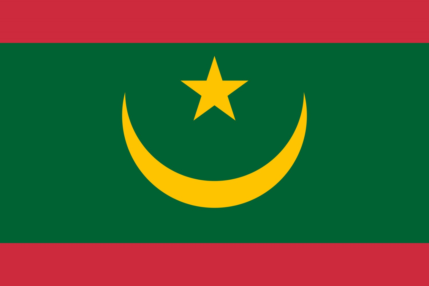 Mauritania Flag fridge, souvenier magnet travel keepsake vibrant colors, size: small