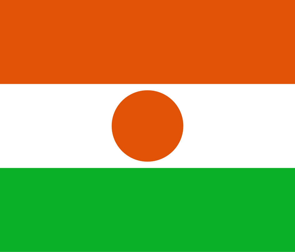 Niger Flag fridge, souvenier magnet travel keepsake vibrant colors, size: small