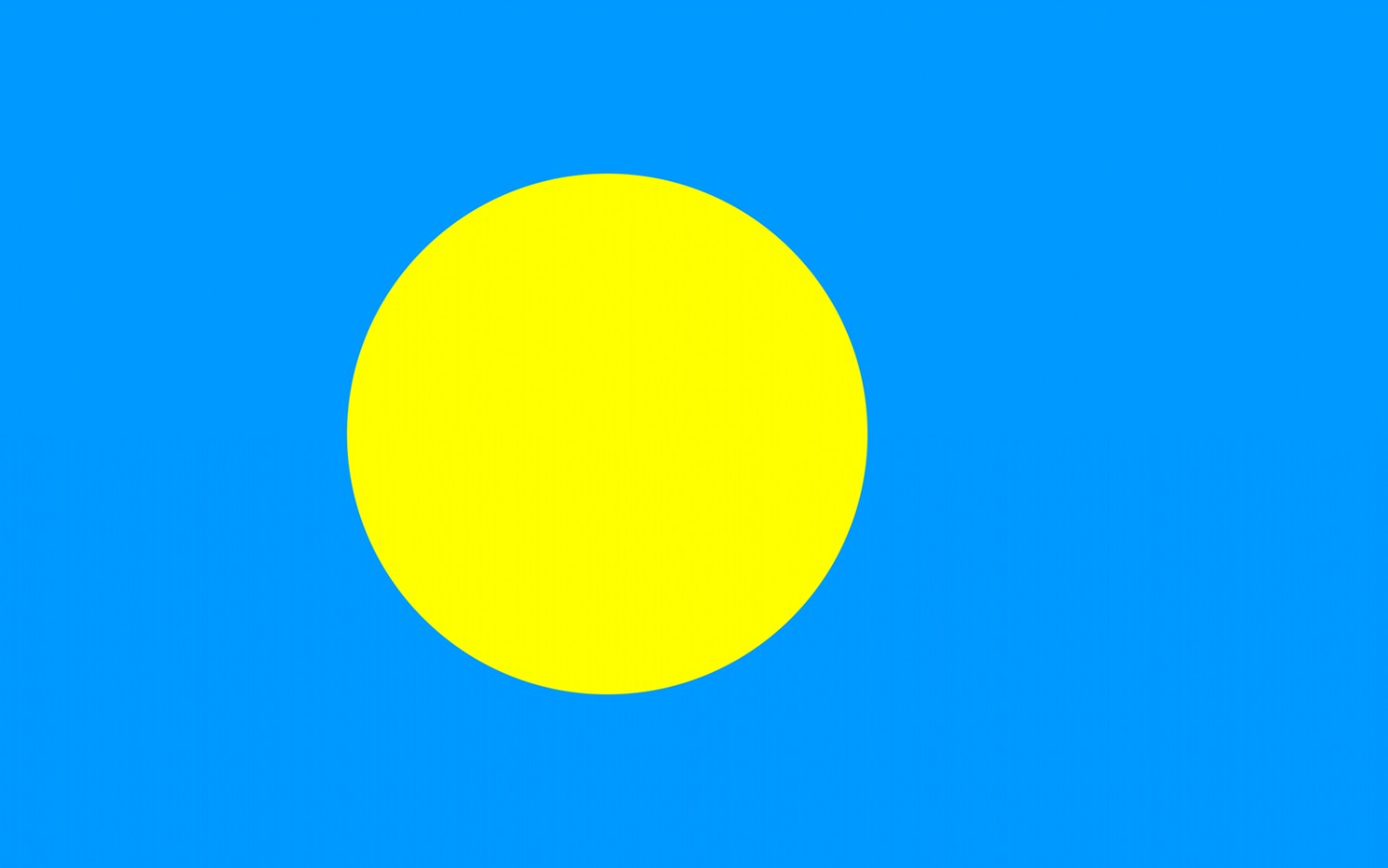 Palau Flag fridge, souvenier magnet travel keepsake vibrant colors, size: small