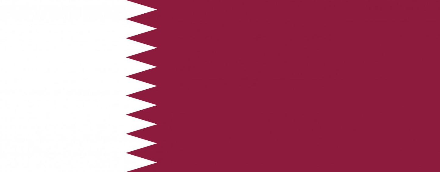 Qatar Flag fridge, souvenier magnet travel keepsake vibrant colors, size: small