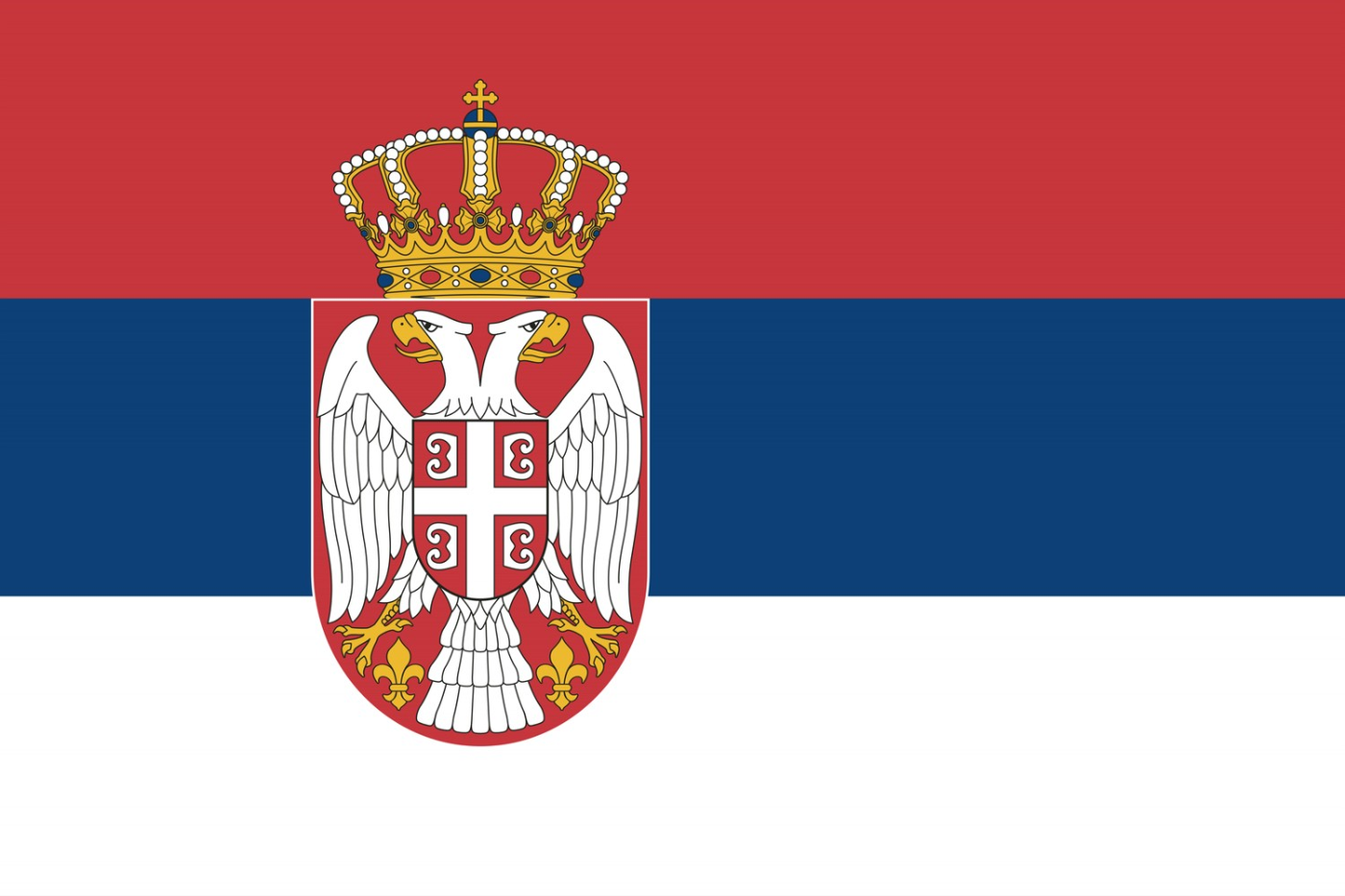 Serbia Flag fridge, souvenier magnet travel keepsake vibrant colors, size: small