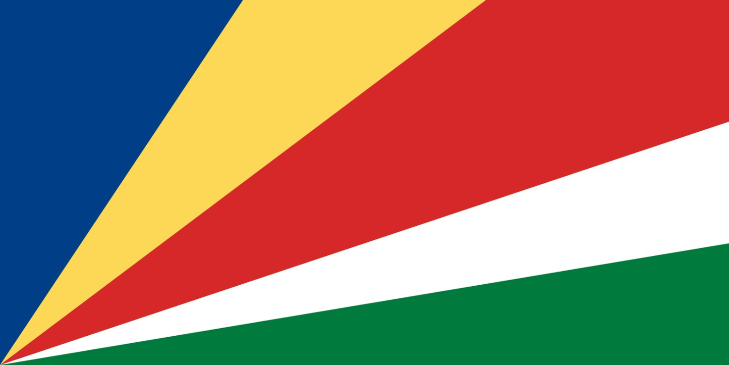 Seychelles Flag fridge, souvenier magnet travel keepsake vibrant colors, size: small