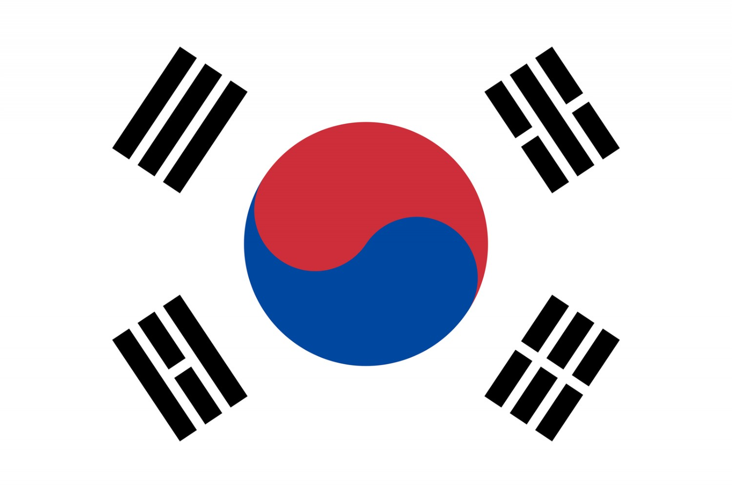 South Korea Flag fridge, souvenier magnet travel keepsake vibrant colors size: small