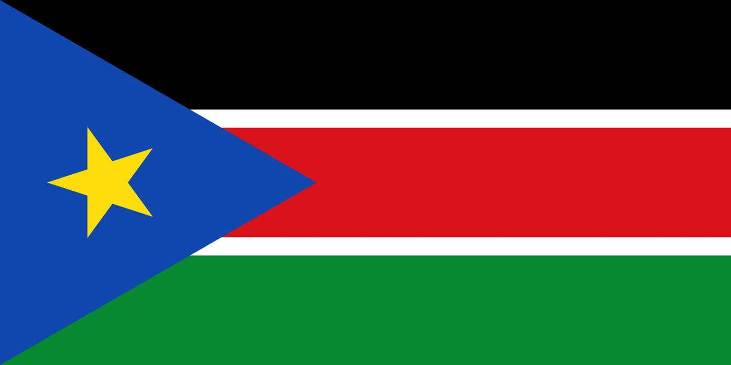 South Sudan Flag fridge, souvenier magnet travel keepsake vibrant colors, size: small