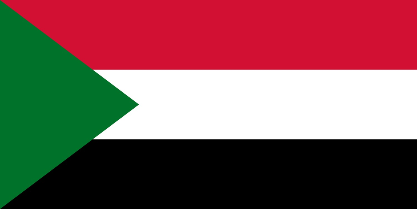 Sudan Flag fridge, souvenier magnet travel keepsake vibrant colors, size: small