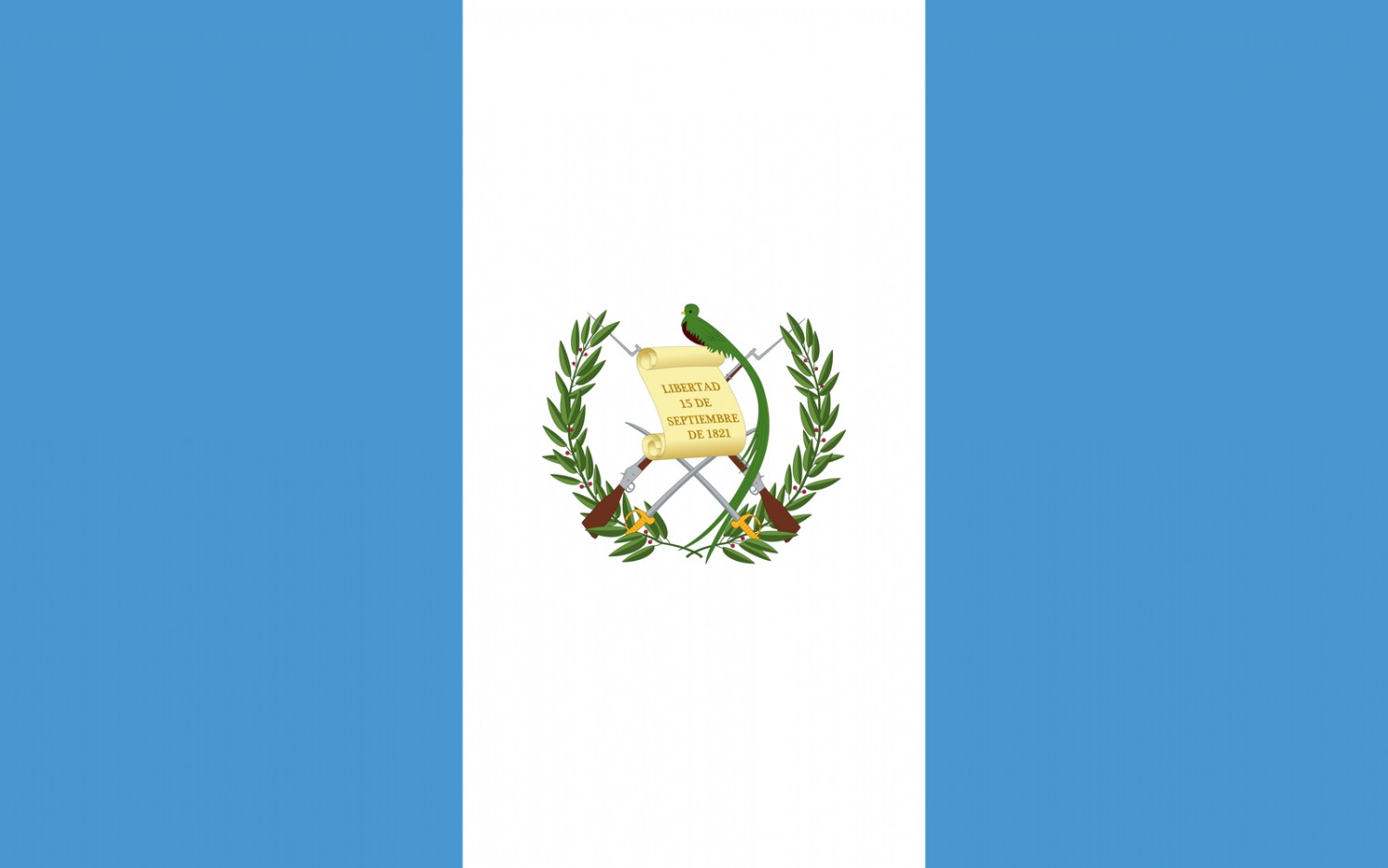 Flags with weapons
