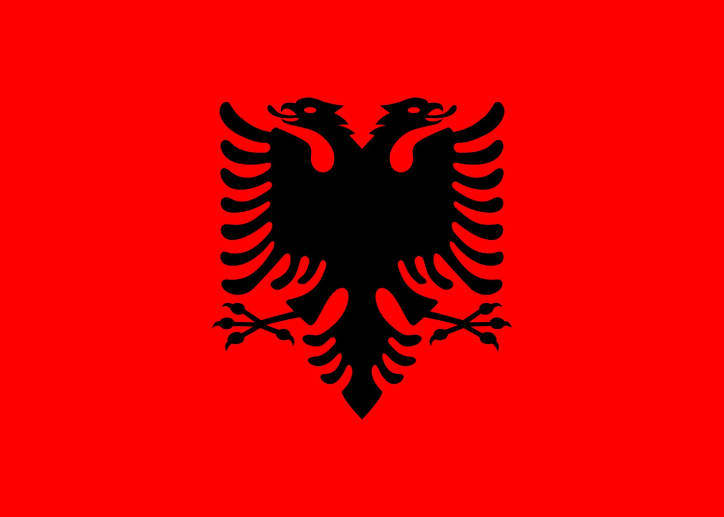 Albania Flag fridge, souvenier magnet travel keepsake vibrant colors, size: small