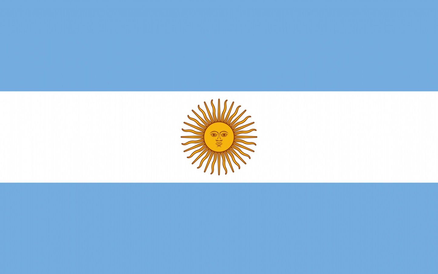 Argentina Flag fridge, souvenier magnet travel keepsake vibrant colors, size: small