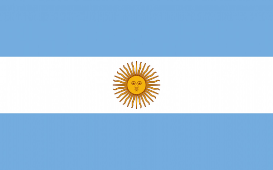 Argentina Flag fridge, souvenier magnet travel keepsake vibrant colors, size: small