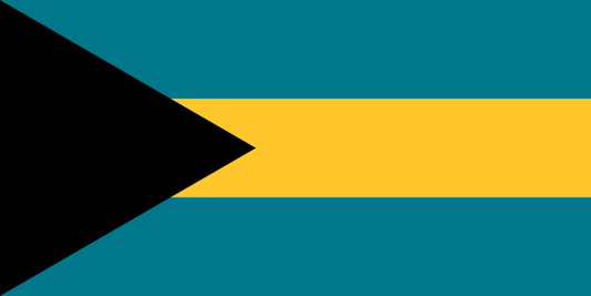 Bahamas Flag fridge, souvenier magnet travel keepsake vibrant colors, size: small