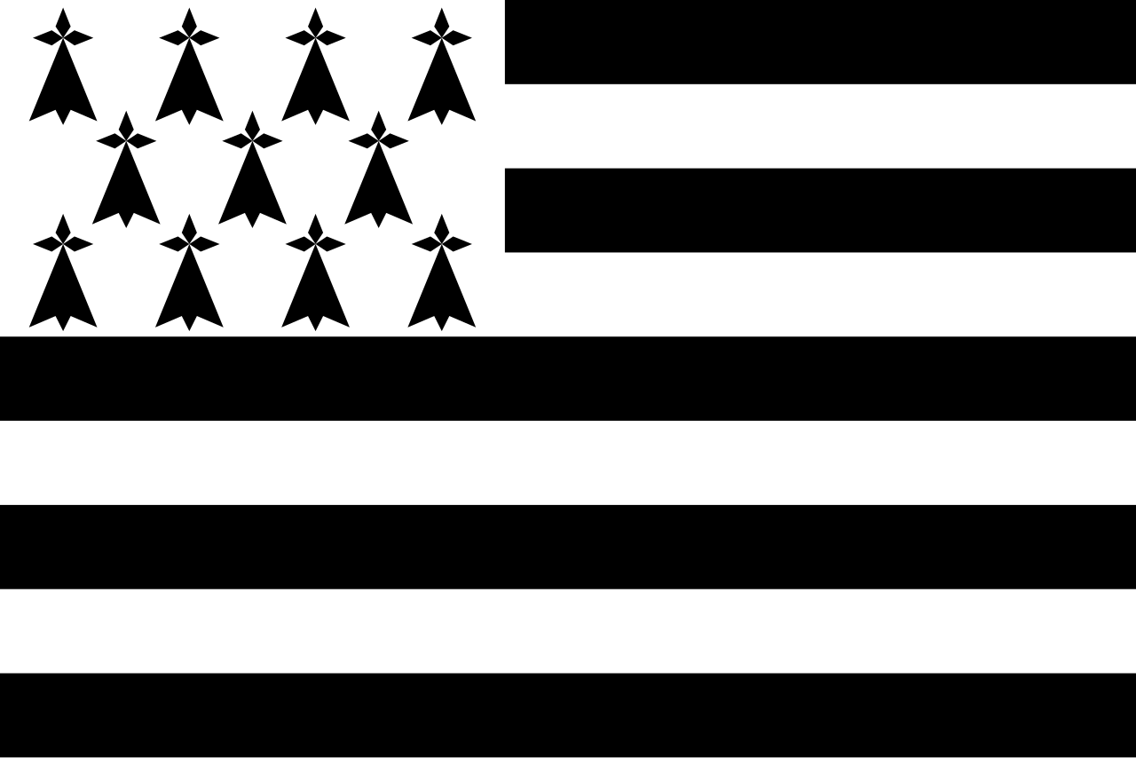 Bretagne Flag Magnet or Sticker