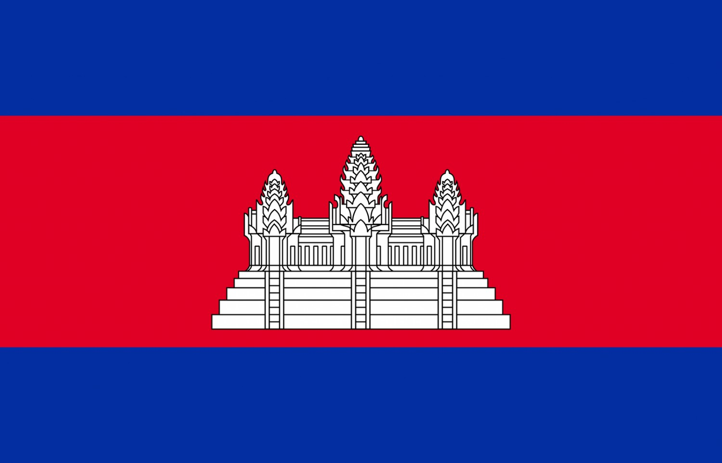 Cambodia Flag fridge, souvenier magnet travel keepsake vibrant colors, size: small