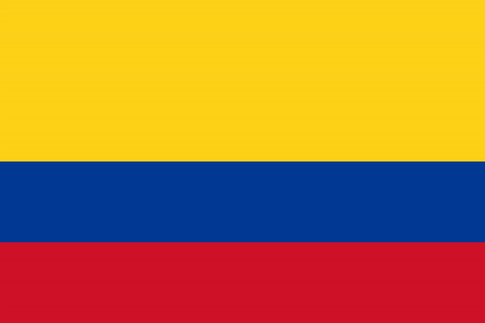 Colombia Flag fridge, souvenier magnet travel keepsake vibrant colors, size: small