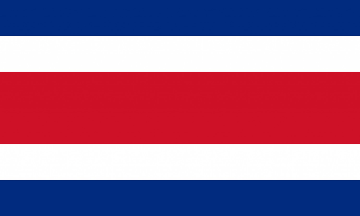 Costa Rica Flag fridge, souvenier magnet travel keepsake vibrant colors, size: small