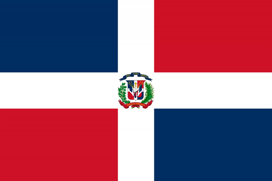 Dominican Republic Flag fridge, souvenier magnet travel keepsake vibrant colors, size: small
