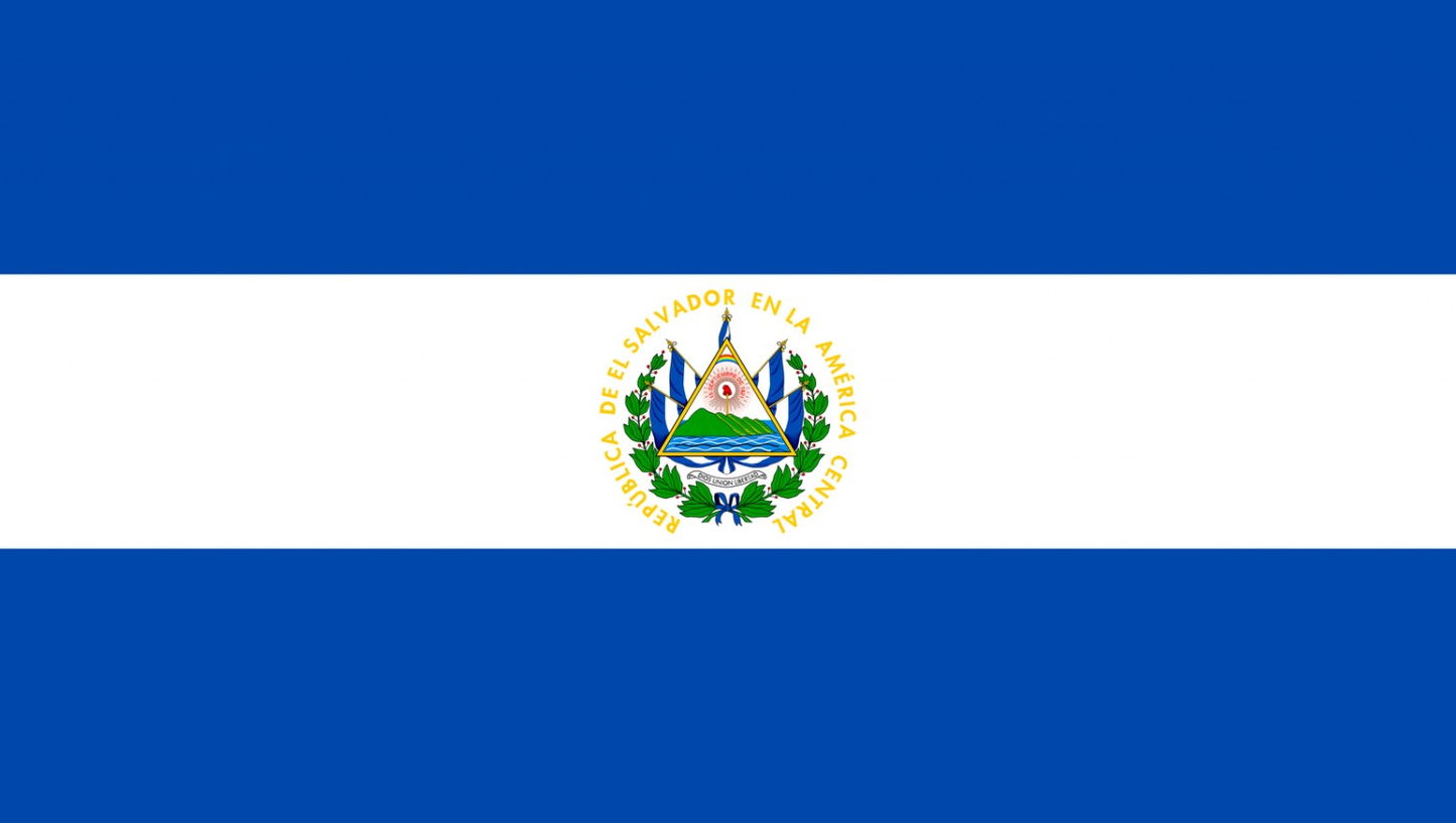 El Salvador Flag fridge, souvenier magnet travel keepsake vibrant colors, size: small