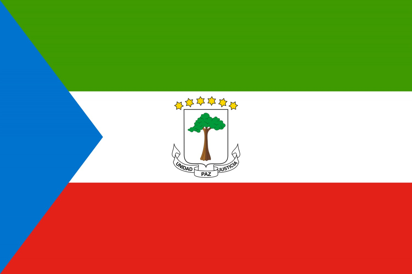 Equatorial Guinea Flag fridge, souvenier magnet travel keepsake vibrant colors, size: small