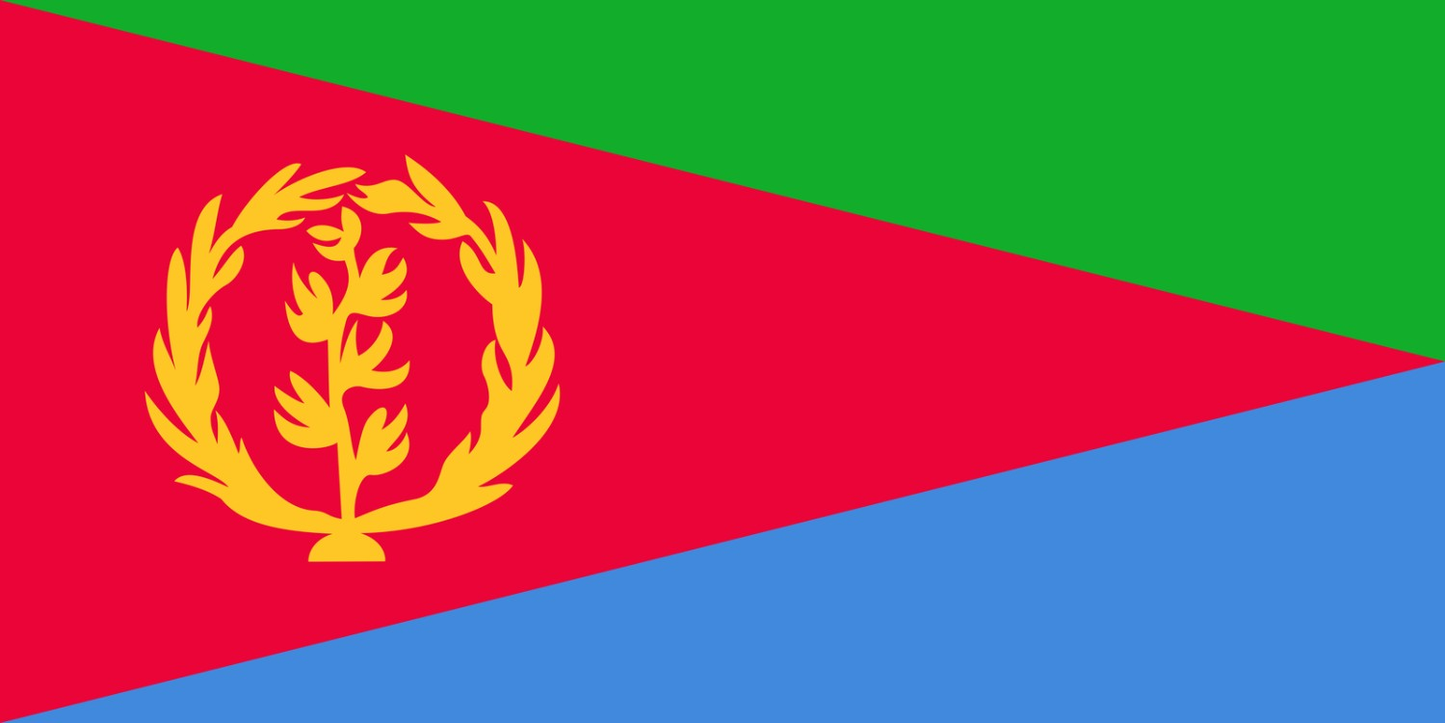 Eritrea Flag fridge, souvenier magnet travel keepsake vibrant colors, size: small
