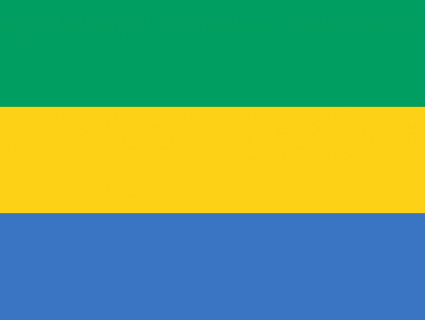 Gabon Flag fridge, souvenier magnet travel keepsake vibrant colors, size: small
