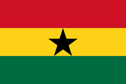 Ghana Flag fridge, souvenier magnet travel keepsake vibrant colors, size: small