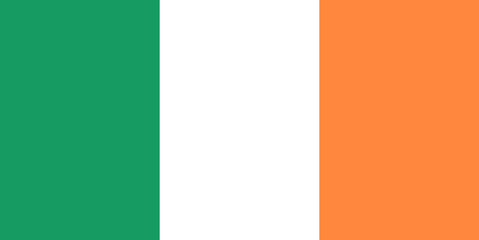 Ireland Flag fridge, souvenier magnet travel keepsake vibrant colors, size: small
