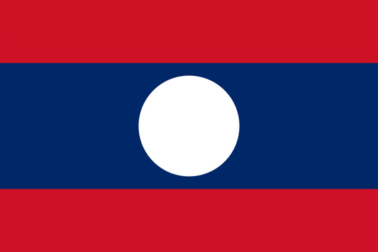 Laos Flag fridge, souvenier magnet travel keepsake vibrant colors, size: small