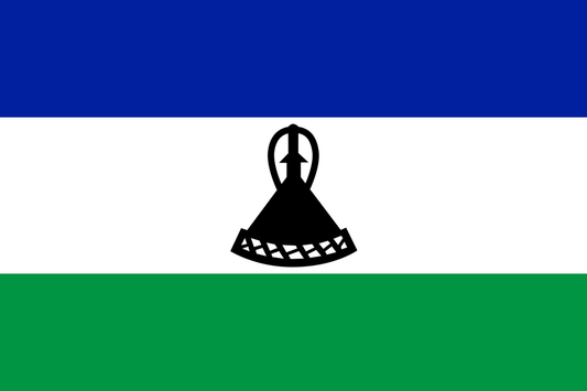 Lesotho Flag fridge, souvenier magnet travel keepsake vibrant colors, size: small