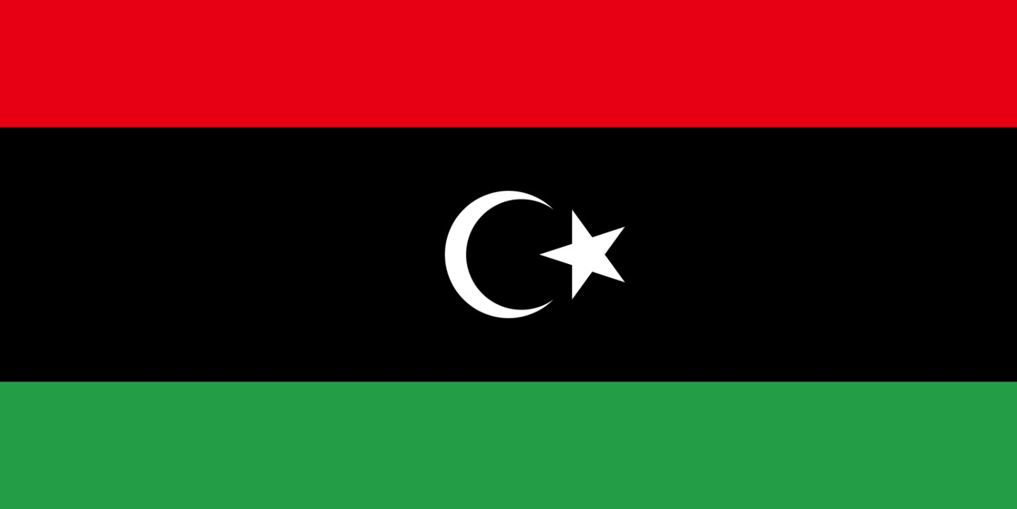 Libya Flag fridge, souvenier magnet travel keepsake vibrant colors, size: small