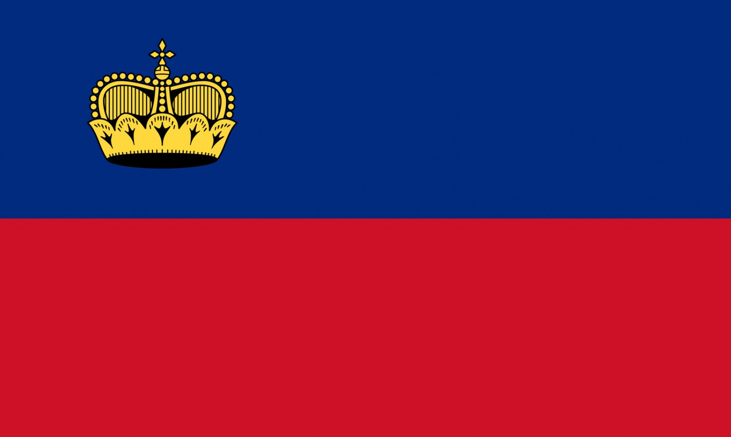 Liechtenstein Flag fridge, souvenier magnet travel keepsake vibrant colors, size: small