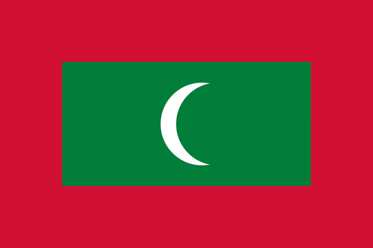 Maldives Flag fridge, souvenier magnet travel keepsake vibrant colors, size: small