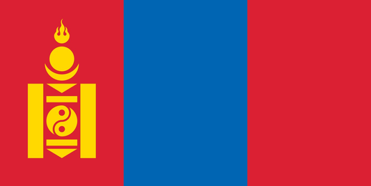 Mongolia Flag fridge, souvenier magnet travel keepsake vibrant colors, size: small