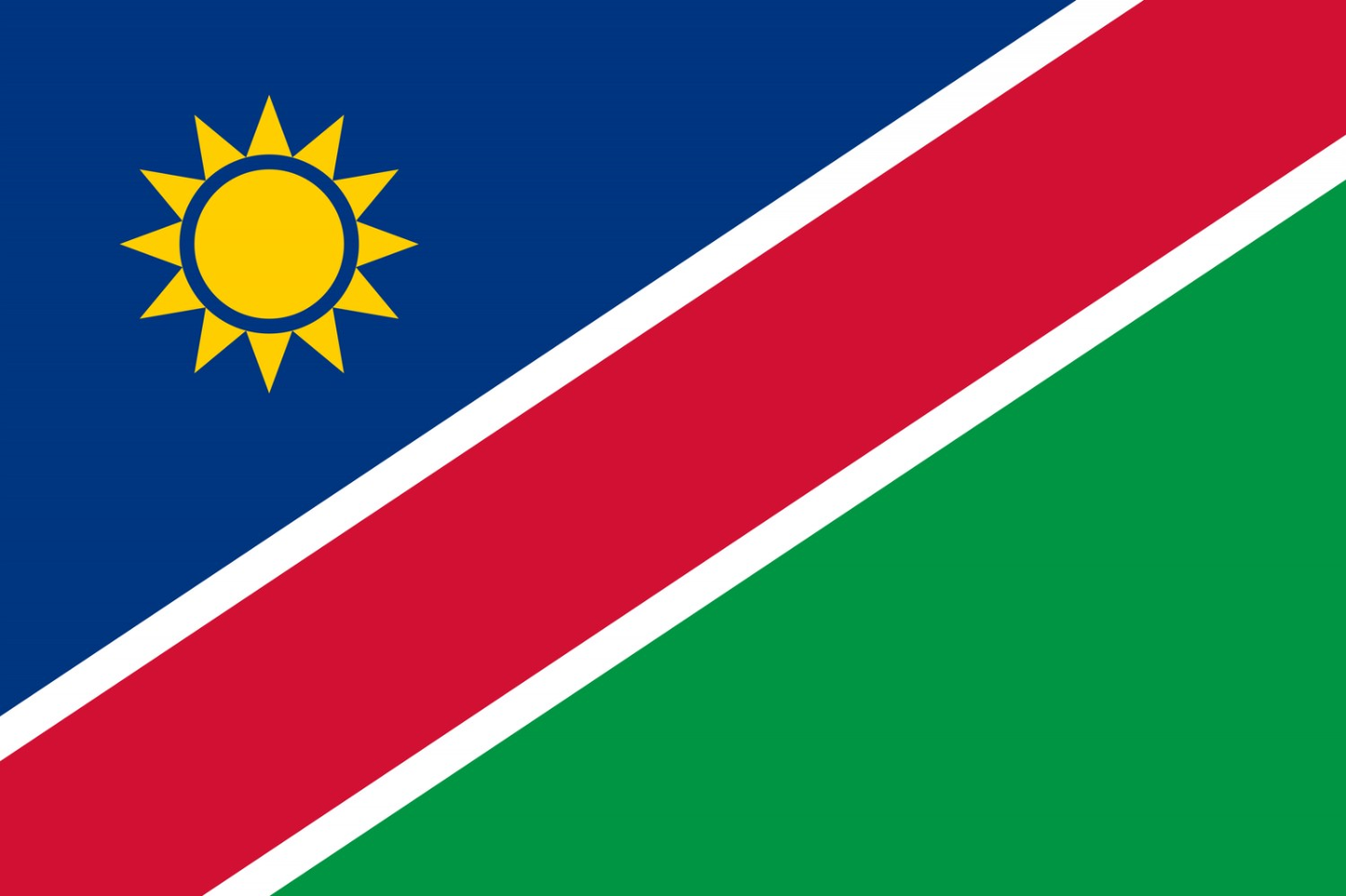 Namibia Flag fridge, souvenier magnet travel keepsake vibrant colors, size: small