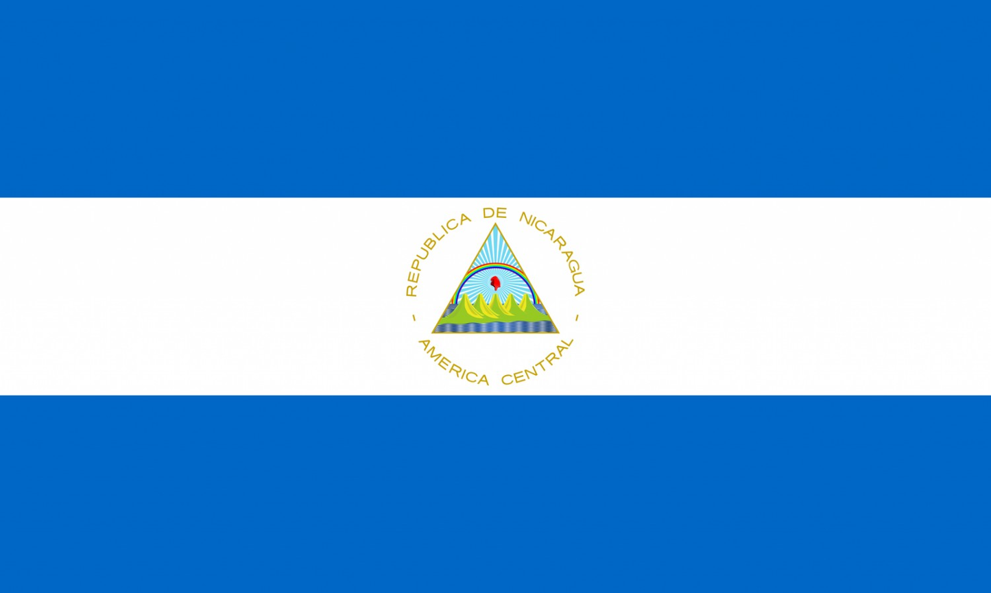 Nicaragua Flag fridge, souvenier magnet travel keepsake vibrant colors, size: small