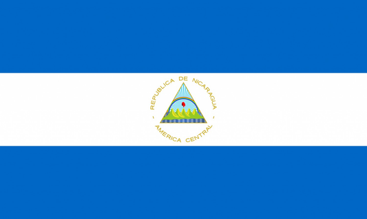 Nicaragua Flag fridge, souvenier magnet travel keepsake vibrant colors, size: small