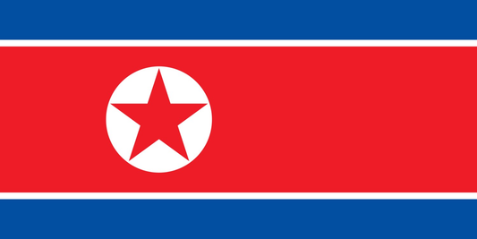 North Korea Flag fridge, souvenier magnet travel keepsake vibrant colors, size: small