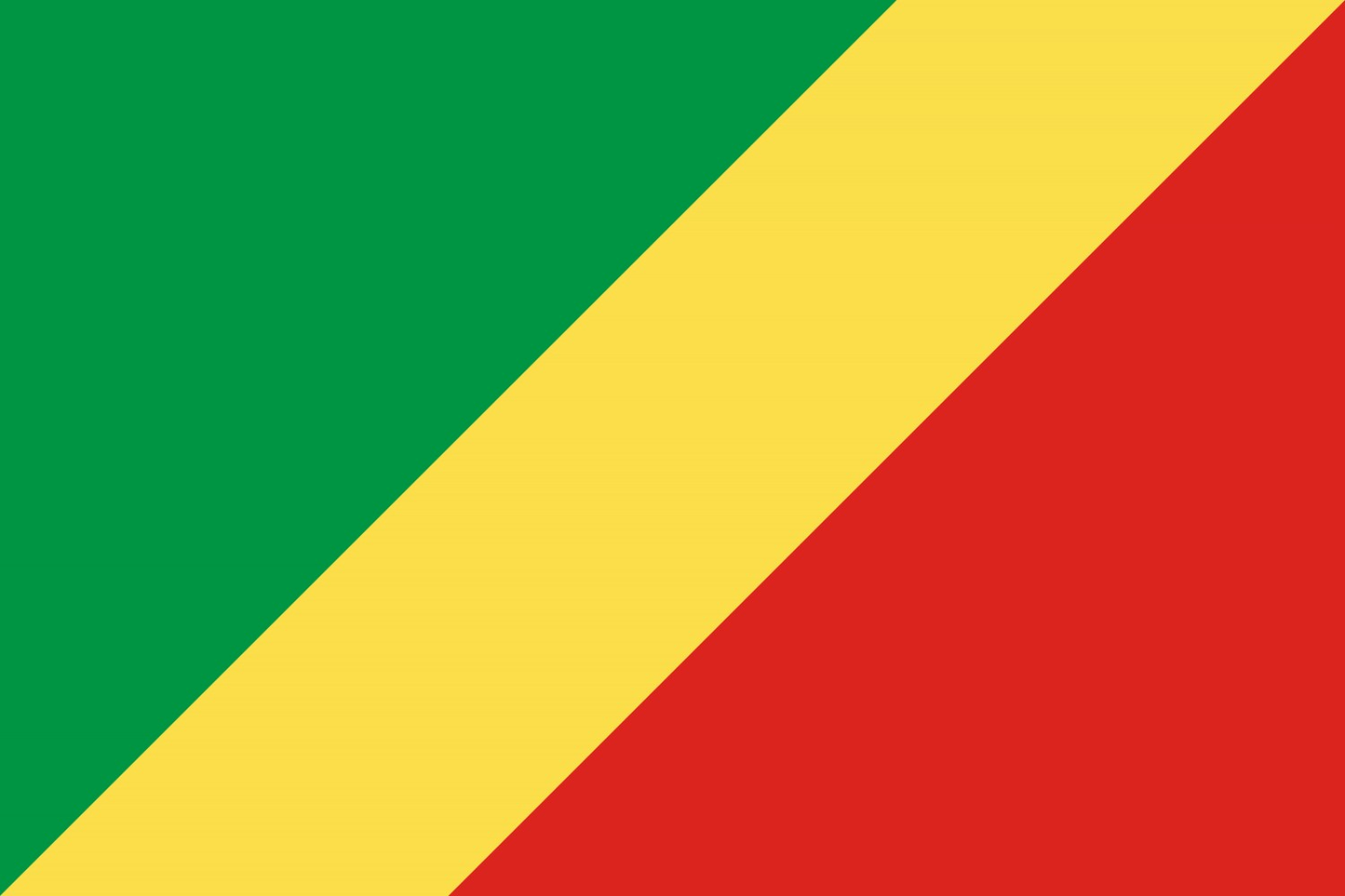 Republic of the Congo Flag fridge, souvenier magnet travel keepsake vibrant colors, size: small