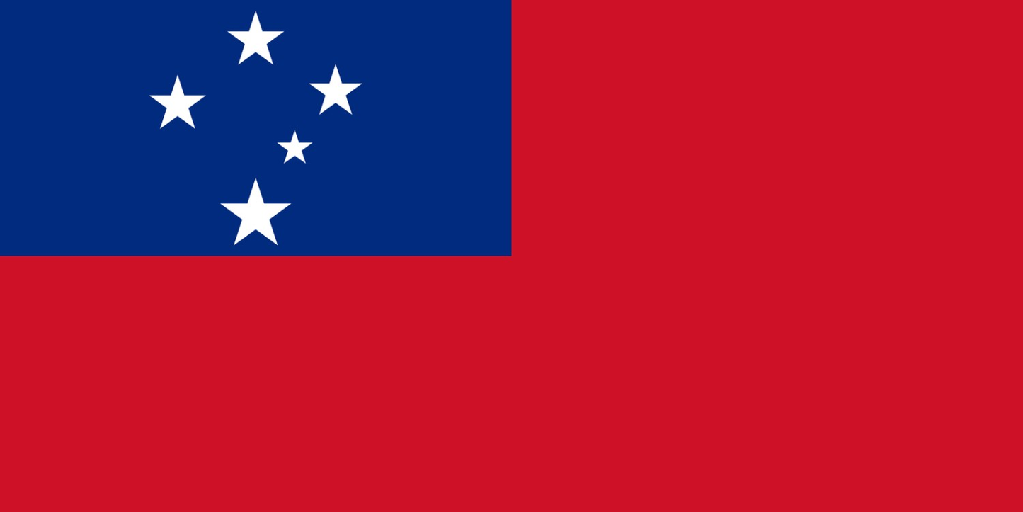 Samoa Flag fridge, souvenier magnet travel keepsake vibrant colors, size: small