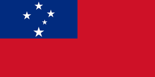Samoa Flag fridge, souvenier magnet travel keepsake vibrant colors, size: small