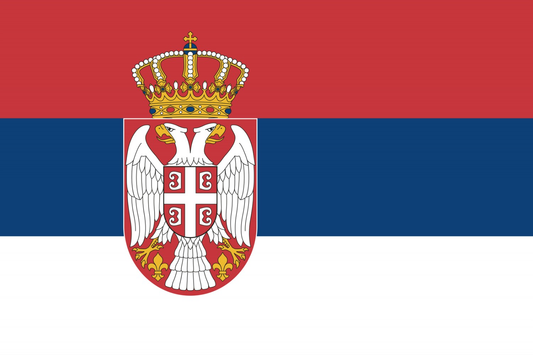Serbia Flag fridge, souvenier magnet travel keepsake vibrant colors, size: small