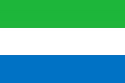 Sierra Leone Flag fridge, souvenier magnet travel keepsake vibrant colors, size: small