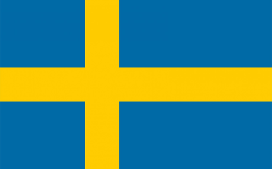 Sweden Flag fridge, souvenier magnet travel keepsake vibrant colors, size: small