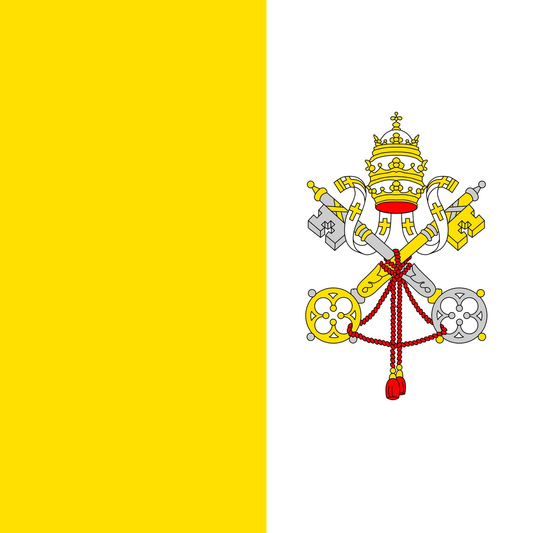 Vatican City Flag fridge, souvenier magnet travel keepsake vibrant colors, size: small