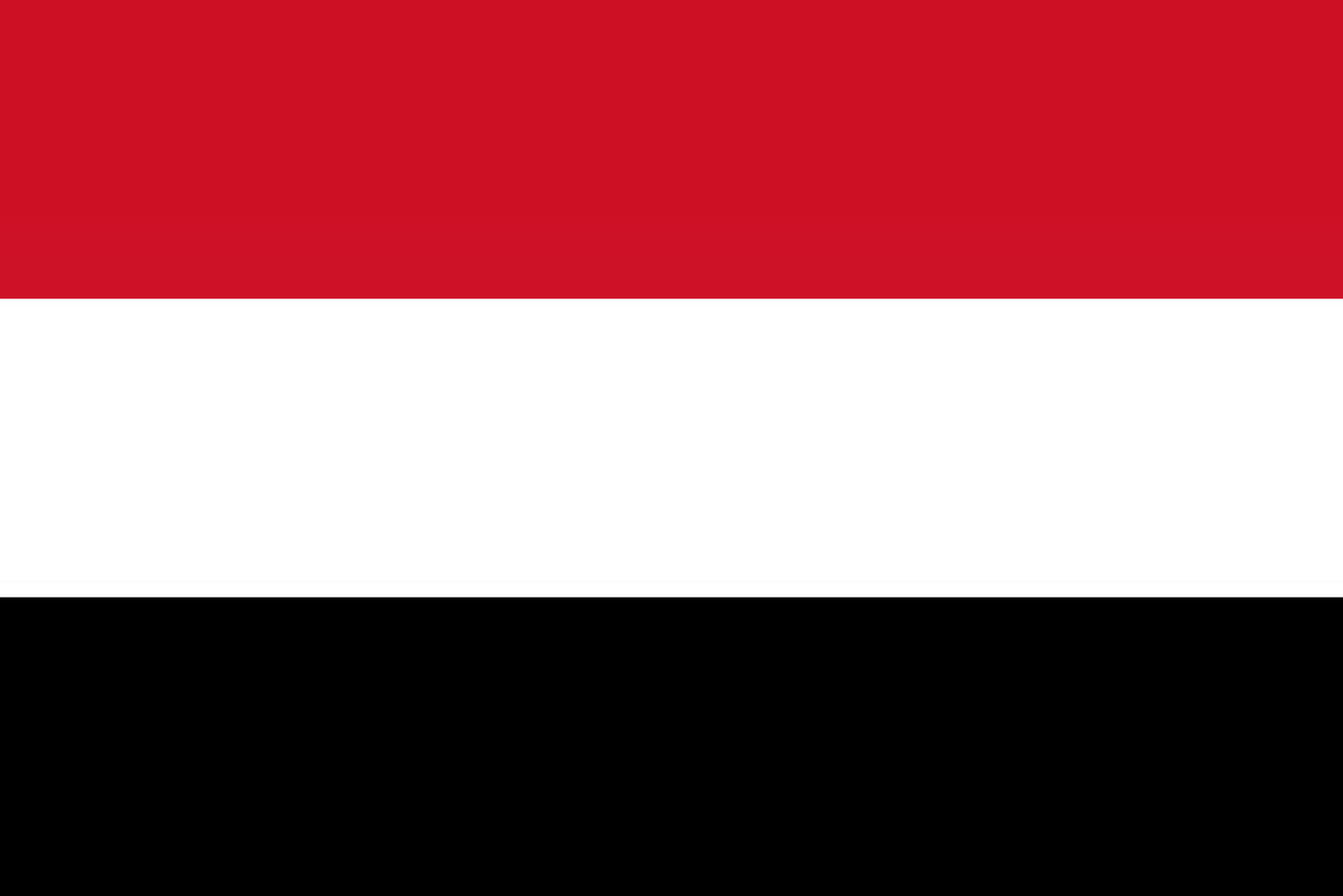 Yemen Flag fridge, souvenier magnet travel keepsake vibrant colors, size: small